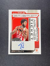 2025-26 Panini Contenders Euroleague Semi Ojeleye Airlines Ticket Auto XV44