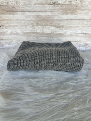 Suéter Talbots 100 % cachemir gris capucha cuello mujer talla pequeña acogedor tejido suave - Imagen 10 de 11