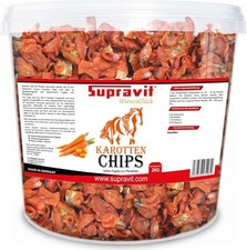 Supravit Karottenchips - 2kg Eimer - Karottenchips f&uuml;r Pferde - Pferdeleckerli
