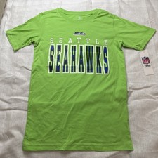 Seattle Seahawks NFL Team Apparel Boys Size L 12/14 Tshirt. Green. NWT.