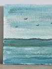 ACEO Sea Scape Ocean With Birds Watercolor Mini Art Original OOAK — photo 5