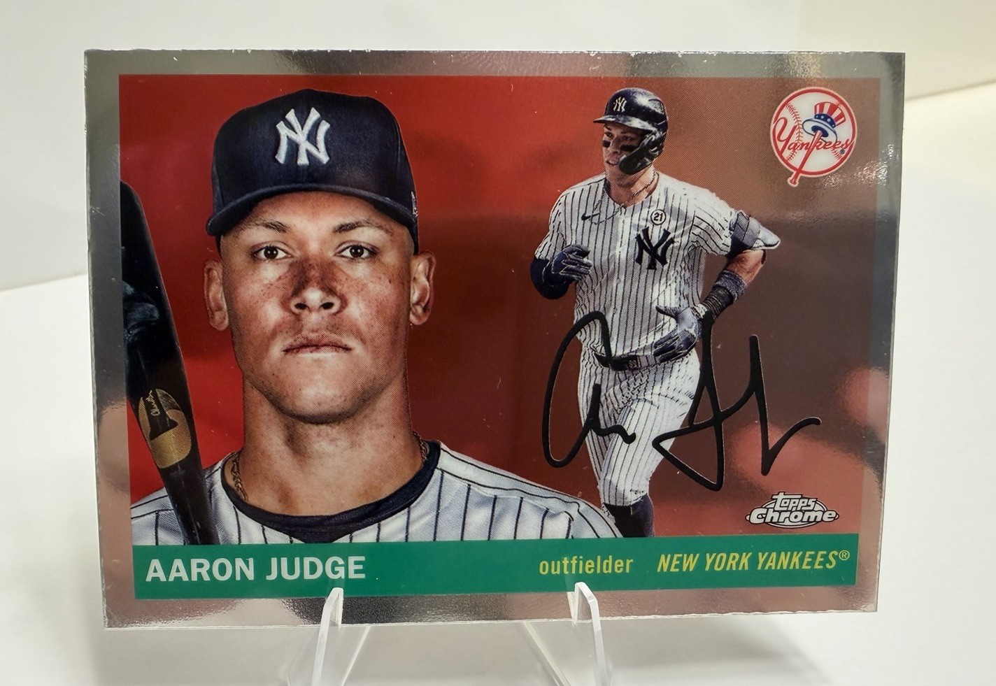 2025 Topps Chrome Platinum Aaron Judge #136 New York Yankees MVP