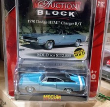 2013 Greenlight Mecum Auction Block 1970 Dodge HEMI Charger R/T
