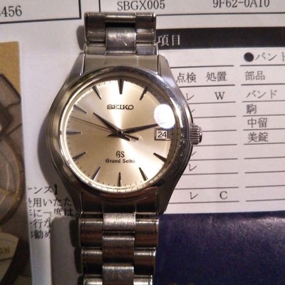 SEIKO SBGX005 Grand Seiko WATCH Silver SS QZ | eBay