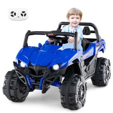 12V Kids Ride on Truck w/ Remote Control Slow Start Safety Belt Rear Storage