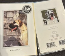 Great Dane Vintage  Greeting Cards By Otter House 1999 pack of 6