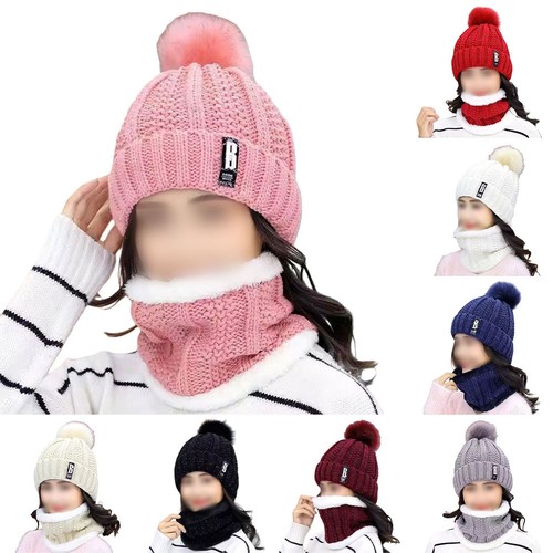 Cotton blend knitted hat with double layer design for warmth retention - Zdjęcie 3 z 13