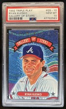 1992 Donruss Triple Play Ryan Klesko Gallery of Stars #GS-10 Braves PSA 10