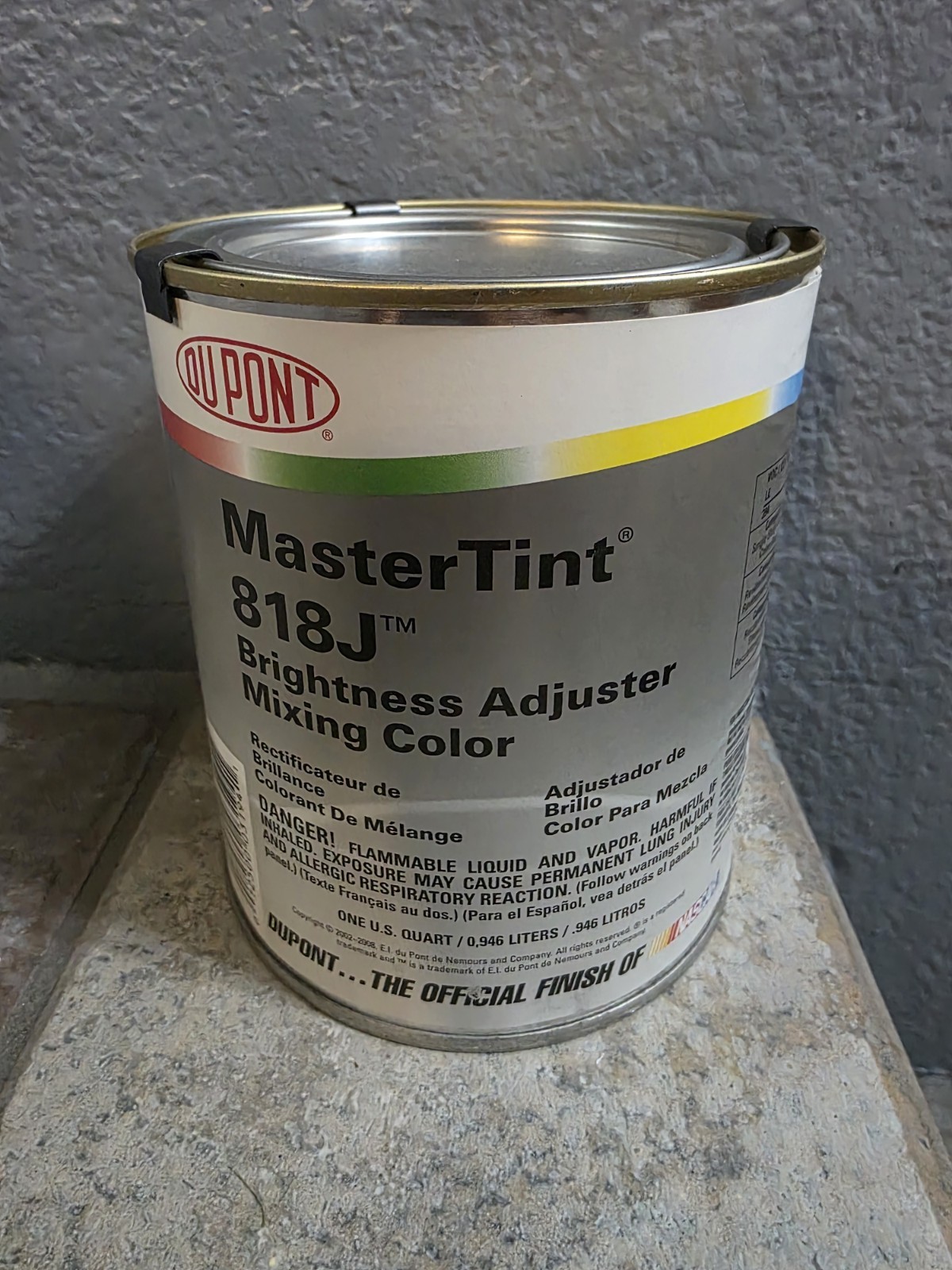 1 U.S. Quart DuPont Cromax Axalta MasterTint 818J Brightness Adjuster Mixing Col