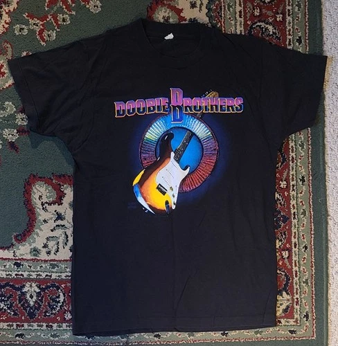 Doobie Brothers "Brotherhood" Tour Concert T-Sh 1990s vintage concert t-shirt, vintage, size XL, single stitch, B+ condition