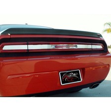Brushed Stainless Tail Light Insert Trim Plate For 2008-14 Dodge Challenger Srt8