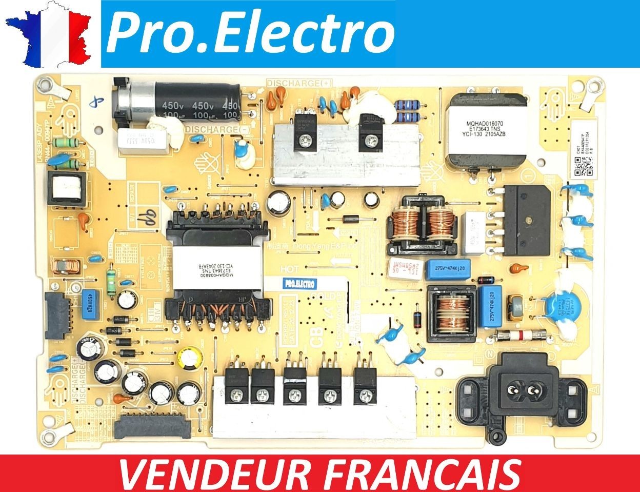 Alimentation stable L43E8P_ADY BN44-00947P pour écran Samsung QN43LS05TA