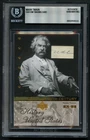 Mark Twain HANDWRITTEN WORD "use" Custom Cut Card BAS Slabbed Read DESC!