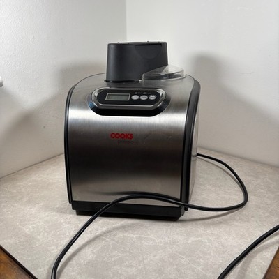 Cooks Professional Luxus Softeismaschine gebraucht getestet funktioniert silber
