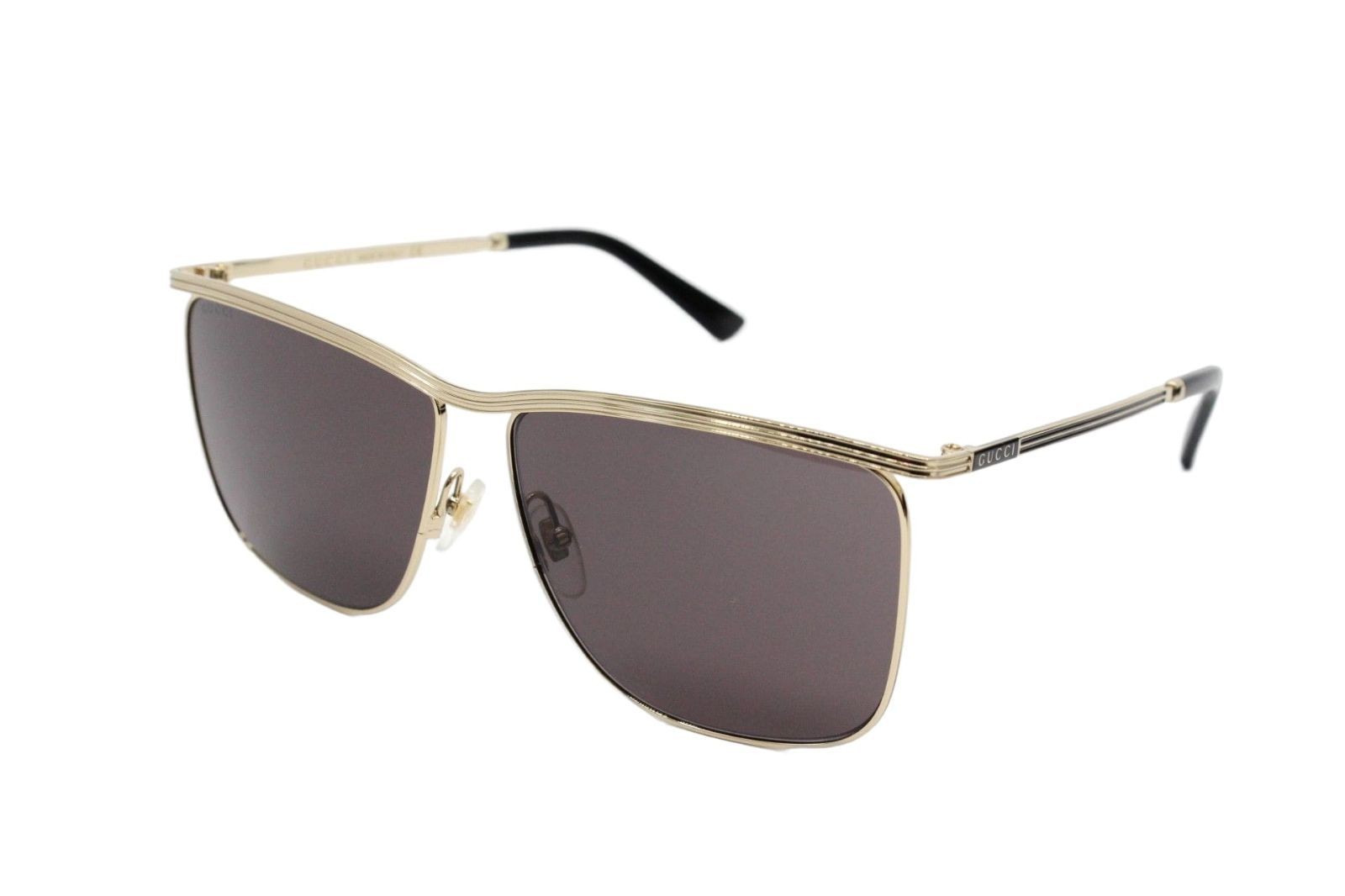 GUCCI Sunglasses GG0821S Black Gold Hardware Logo Brown from japan