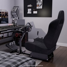 Hottoby G29 Racing Simulator Cockpit with Black Seat Fit Logitech G920 G923 Xbox