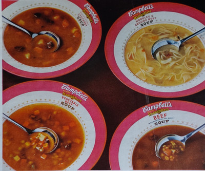 Vintage Retro 1970 Ad Campbell's The Manhandler Soups Beef Vegetable Noodles