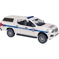 Busch 53729 H0 Nissan Navara/Hardtop Polizei H0 + Neu