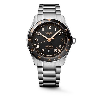 Longines Spirit Zulu Time Automatik 42 mm SS Uhr L38124506