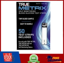 True Metrix Blood Glucose Test Strips, 50 Count