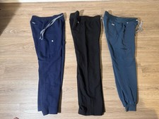Figs Lot Of 3 Women s Scrub Pants Size XS/P Black Navy Gray