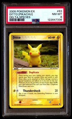 PSA 8 Ditto [Pikachu] 63 Pokemon EX Delta Species 2005 | eBay