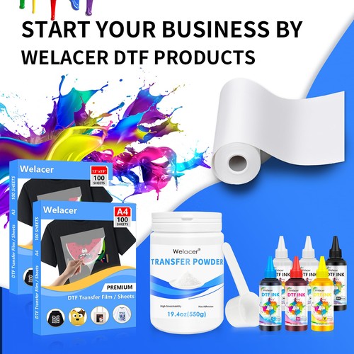 100 Sheets DTF Transfer Film Paper A4 Double Sided Thick Clear Pretreat Sheet... - Afbeelding 4 van 8
