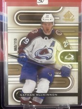 2022-23 SP Game Used Gold #77 Nathan MacKinnon /113 Colorado Avalanche