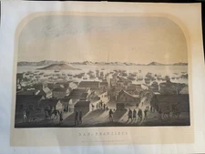 1851 SAN FRANCISCO Bay Francis Samuel Marryat Chromo Litho Henry Squire