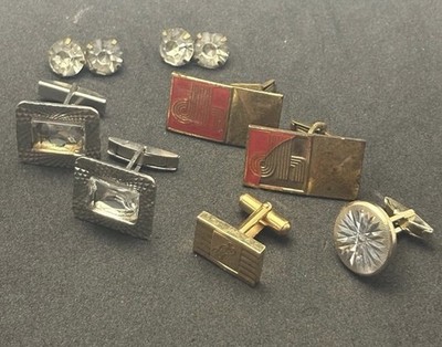 Lot 8 Vintage Artikel   Manschettenknöpfe & Sonstiges Dunhill, Pepsi Cola usw.