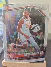 2025 Panini Prizm WNBA Saniya Rivers Rookie White Seismic Connecticut Sun #131