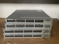 Lot Of 4 Genuine Cisco WS-C3850-48P-S/ WS-C3850-48P-T Catalyst Network Switch