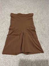 SPANX Women's Higher Power Short High-Waisted Nude Chestnut Brown 1XL UK 24-26