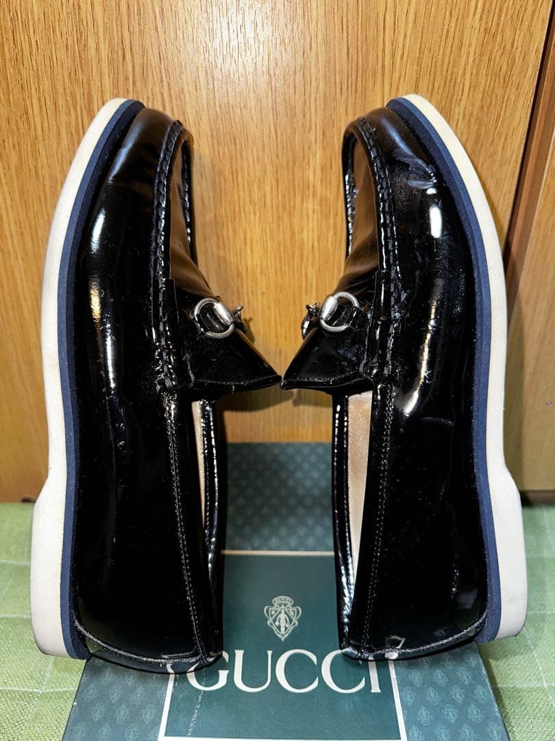 GUCCI Women's Loafers Horsebit Leather Black EU36/US6 113295c thumbnail 13