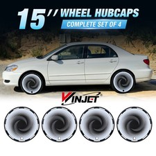 15 Universal Hubcaps Wheel Cap Full Coverage Wheel Covers Black-cloud Flow 4pcs 15 Universal Hubcaps Wheel Cap Full Coverage Wheel Covers Black-cloud Flow 4pcs