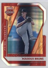 2021 Panini Elite Extra Edition Prime Numbers B Die-Cut 33/131 Maddux Bruns nd3