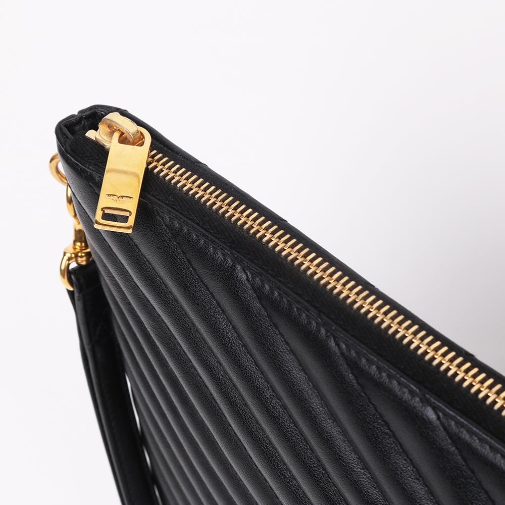 Pochette grande Saint Laurent Matelassé nero oro 440222 72151785