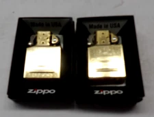 2 E22 SILVER CHROME ZIPPO LIGHT INSERTS ONLY, IN BOX,