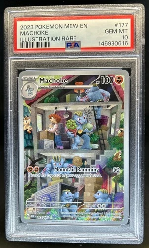 2023 Pokemon SV 151 Machoke Illustration Rare #177/165 PSA 10 GEM MINT