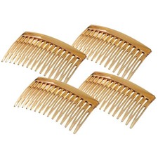 4PCS French Twist Hair Combs Set Decorative Side Comb Clips Strong Hold Hair