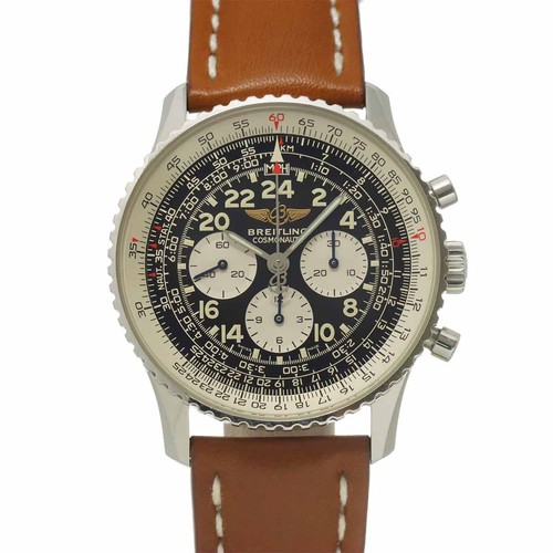 BREITLING Navitimer Cosmonaute A12022 Chronograph Black Dial M...