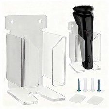 Electric Shaver Wall Stand for Bathroom, Acrylic barber Razor Holder   Easy-t...