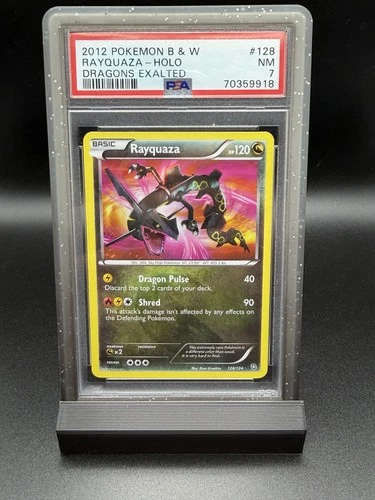 Rayquaza 128/124 Secret Rare 2012 Dragons Exalted PSA 7. LOW POP GRAIL