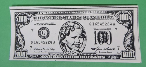 LOT VTG SHIRLEY TEMPLE TOY PLAY MONEY-25 $100 BILLS - Picture 2 of 4