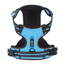 No Pull Dog Harness with 3 Snap Buckles,No Choke Front Lead pet Harness Refle...