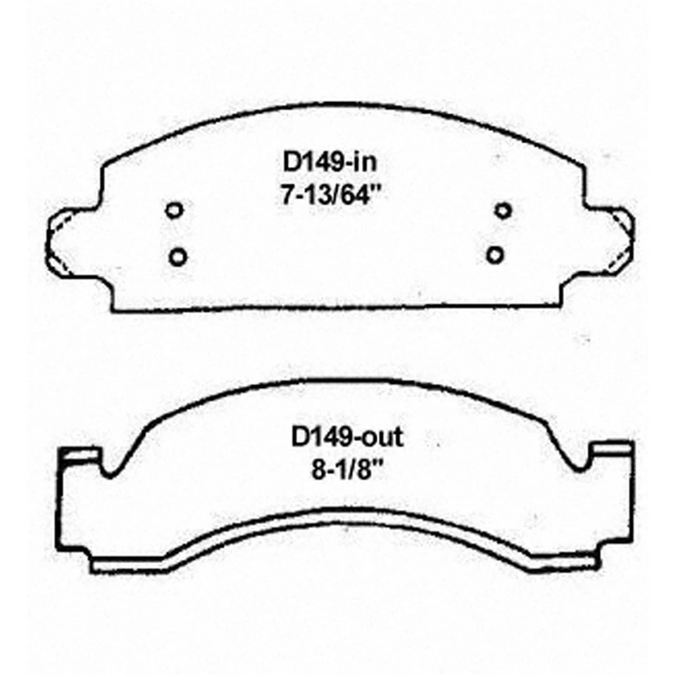 Juego de pastillas de freno de disco trasero para Chevrolet C10 1976-1978 Foto 2 de 3