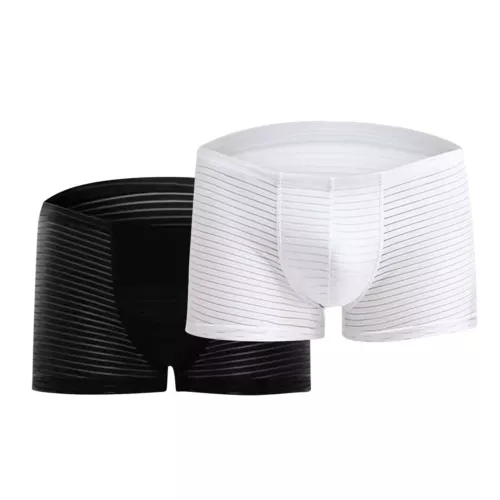 Boxer uomo slip pantaloncino trasparente uomo mutande morbide uomo tronchetto trasparente - Foto 20 di 25