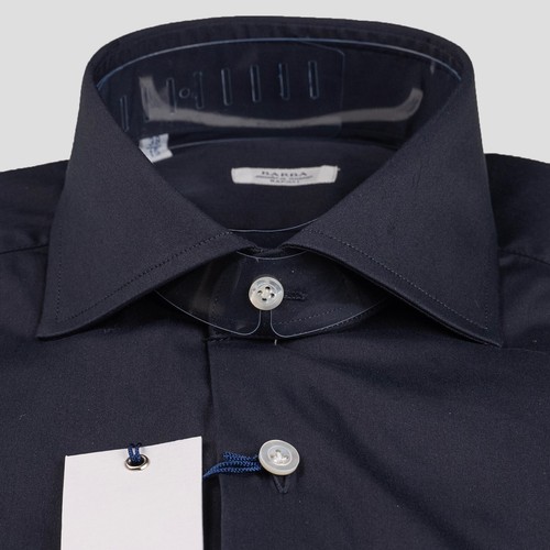 NUEVA CAMISA BARBA NAPOLI ALGODÓN PA EA TALLA 18.5 EE. UU. 46 EU BNSS7 - Imagen 2 de 3