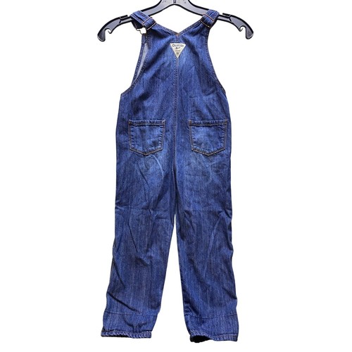 OshKosh Bgosh Overalls Youth 5T Denim Heart Pocket Girls Jean Kid Toodler - Picture 2 of 12