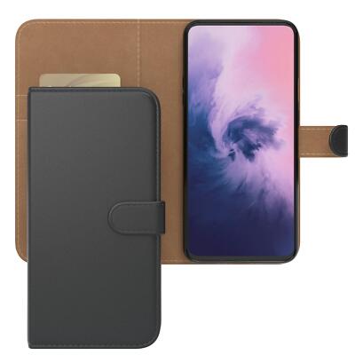 Tasche für OnePlus 7 Pro Handytasche Schutzhülle Hülle Klapp Etui Case Schwarz